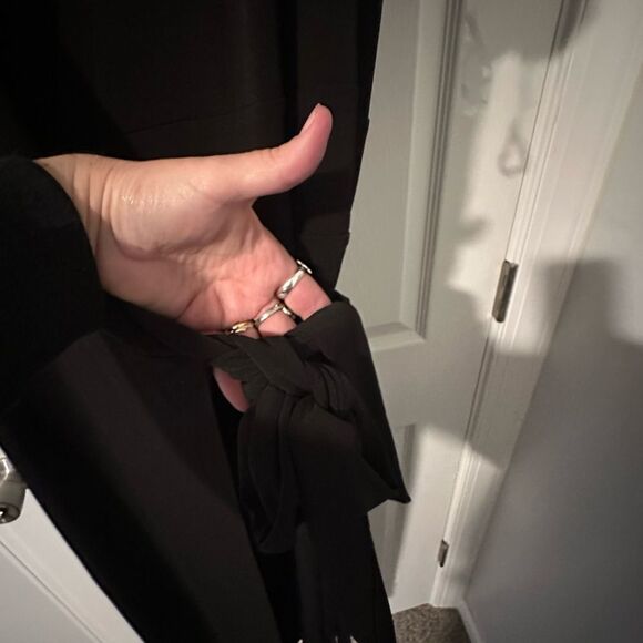 NWT Lane Bryant Elegant Black Wrap Dress - Size 18/20 - Picture 4 of 9